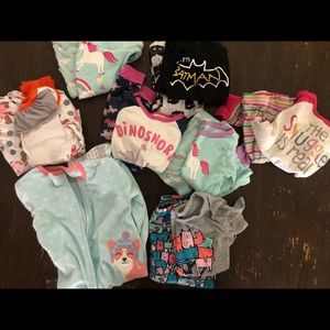 Toddler Girl Pajama Lot